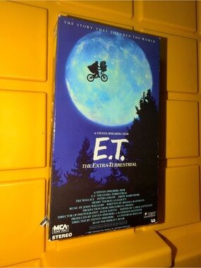 Vintage E.T. The Extra-Terrestrial VHS MCA‎ Home Video Green Tape 1988 Spielberg